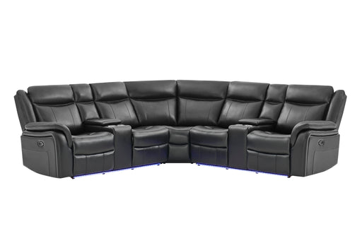 UM02 BLACK SECTIONAL - Home Furniture And More (Brentwood, MD)