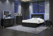 LANDO BLACK KING BED GROUP - Home Furniture And More (Brentwood, MD)