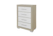 EMMA NATURAL/WHITE CHEST - Home Furniture And More (Brentwood, MD)