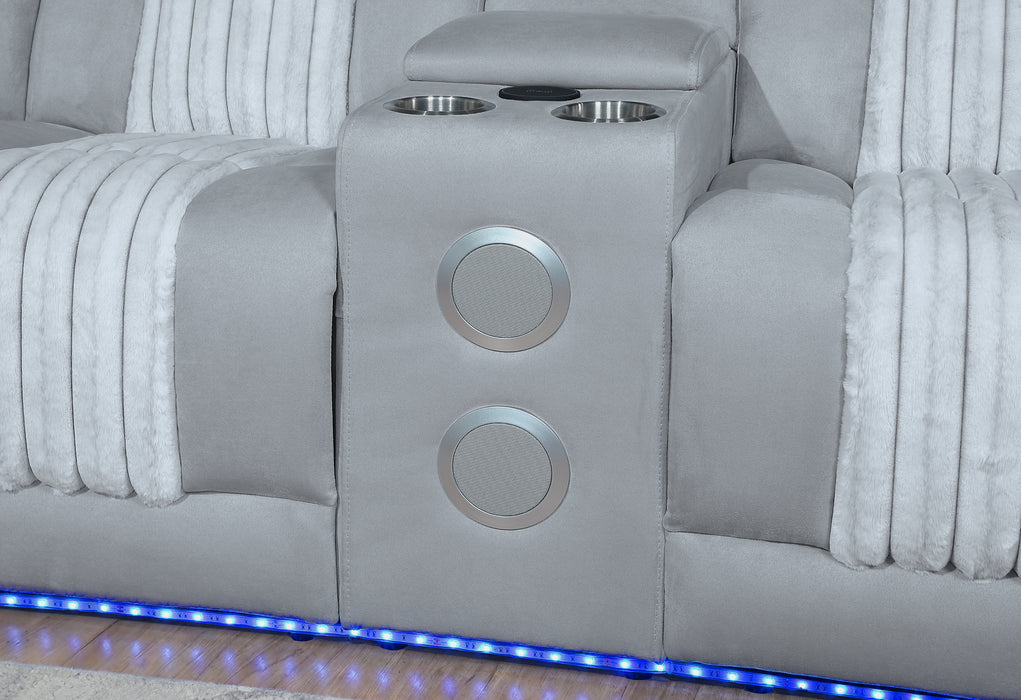 U8000 GREY P2 SECTIONAL WITH LED - Home Furniture And More (Brentwood, MD)