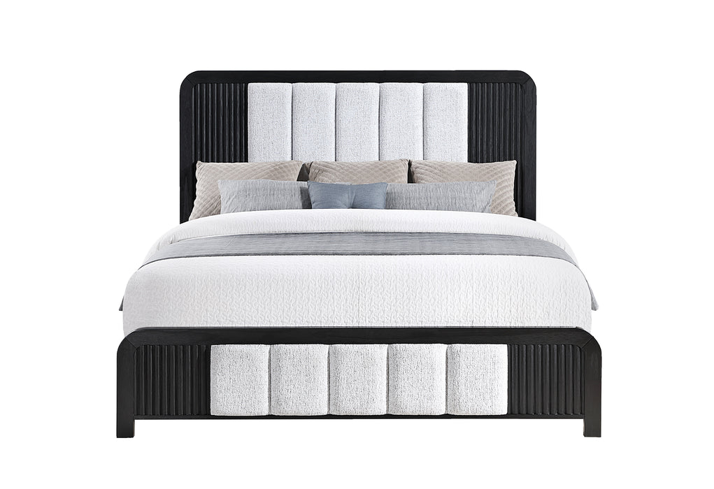 Beckett White/Black Bed