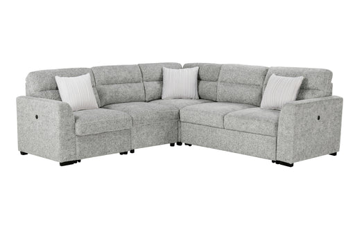 U9401 NICKEL SOFA BED SECTIONAL WITH 3 PILLOWS - Home Furniture And More (Brentwood, MD)