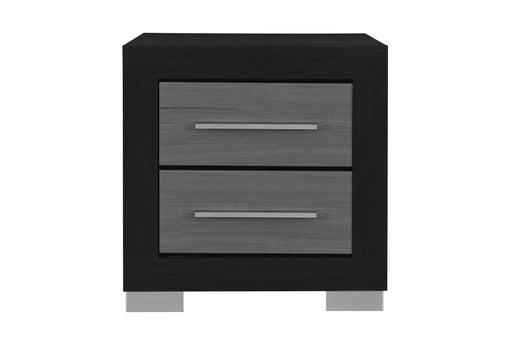 EMMA BLACK/GREY NIGHTSTAND - Home Furniture And More (Brentwood, MD)