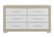 EMMA NATURAL/WHITE DRESSER - Home Furniture And More (Brentwood, MD)