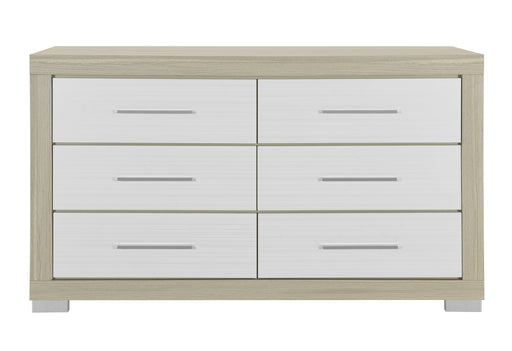 EMMA NATURAL/WHITE DRESSER - Home Furniture And More (Brentwood, MD)