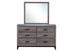 KATE GREY QUEEN BED, DRESSER, MIRROR, CHEST AND 2 NIGHTSTANDS - Home Furniture And More (Brentwood, MD)