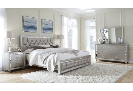 RILEY SILVER FULL BED GROUP - Home Furniture And More (Brentwood, MD)
