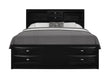 LINDA BLACK QUEEN BED GROUP - Home Furniture And More (Brentwood, MD)