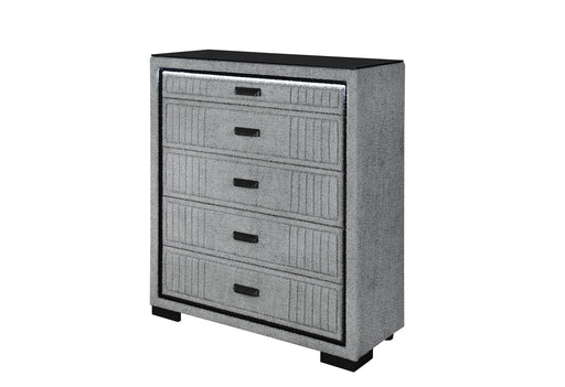 ISABELLA GREY CHEST WITH LED - Home Furniture And More (Brentwood, MD)