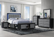 EMMA BLACK/GREY QUEEN BED GROUP - Home Furniture And More (Brentwood, MD)