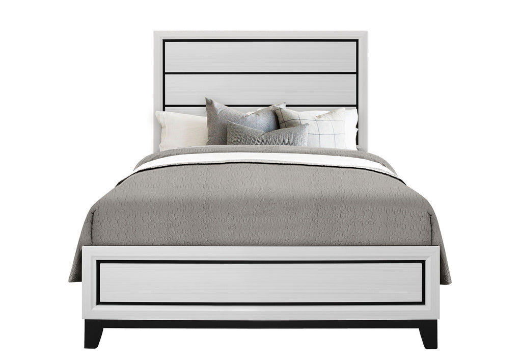 KATE WHITE FULL BED GROUP - Home Furniture And More (Brentwood, MD)