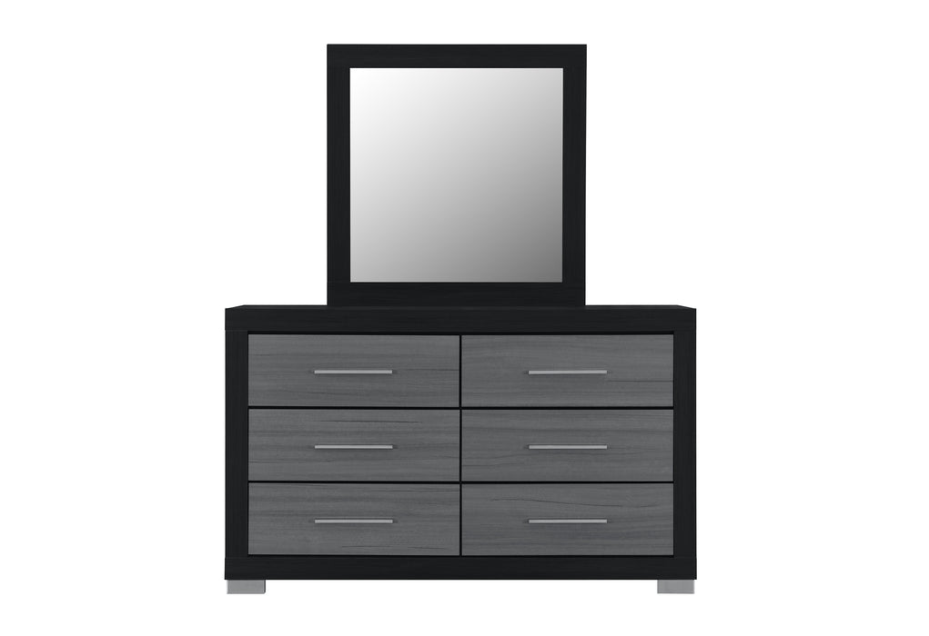 EMMA BLACK/GREY DRESSER - Home Furniture And More (Brentwood, MD)