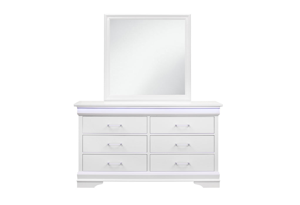 Charlie Twin Bed, Dresser, Mirror, and Nightstand