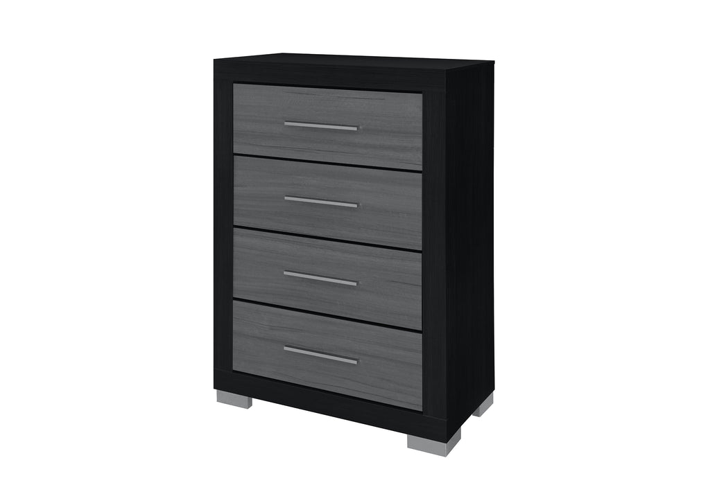 EMMA BLACK/GREY CHEST - Home Furniture And More (Brentwood, MD)