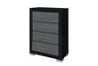 EMMA BLACK/GREY CHEST - Home Furniture And More (Brentwood, MD)