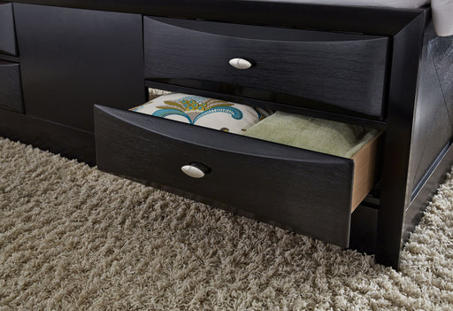 LINDA BLACK KING BED GROUP - Home Furniture And More (Brentwood, MD)