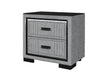 ISABELLA GREY NIGHTSTAND WITH LED - Home Furniture And More (Brentwood, MD)
