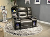 MVP BLANCHE BLACK POWER RECLINER WITH POWER HEADREST - Home Furniture And More (Brentwood, MD)
