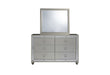 RILEY SILVER KING BED GROUP - Home Furniture And More (Brentwood, MD)