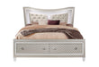 PARIS CHAMPAGNE QUEEN BED WITH LED, DRESSER, MIRROR, NIGHTSTAND - Home Furniture And More (Brentwood, MD)