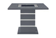 MONACO DARK GREY BAR TABLE AND 6 MONACO DARK GREY BAR STOOLS - Home Furniture And More (Brentwood, MD)