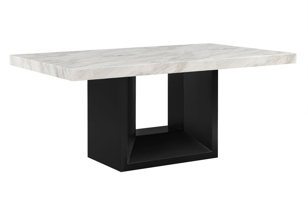 D02 DINING TABLE + 6 D03 BLACK DINING CHAIRS - Home Furniture And More (Brentwood, MD)