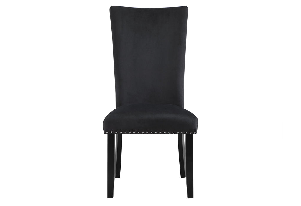 D02 DINING TABLE + 6 D03 BLACK DINING CHAIRS - Home Furniture And More (Brentwood, MD)