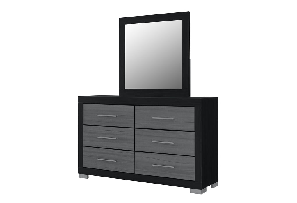 EMMA BLACK/GREY DRESSER - Home Furniture And More (Brentwood, MD)