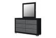 EMMA BLACK/GREY DRESSER - Home Furniture And More (Brentwood, MD)