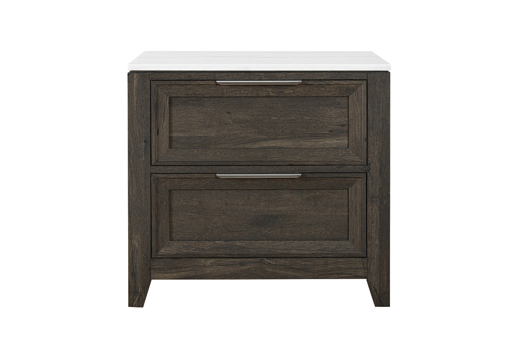 MARIAH DARK BROWN NIGHTSTAND - Home Furniture And More (Brentwood, MD)