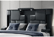 OSCAR BLACK QUEEN BED NO WOOD TRIM - Home Furniture And More (Brentwood, MD)