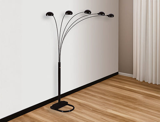 Peacock Shade Floor Lamp Black 82 H - Home Furniture And More (Brentwood, MD)